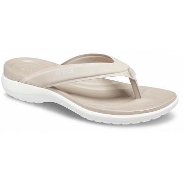 Crocs Capri V Sportiga Flip Sandaler Dam Khaki | Sverige 0520MQZA
